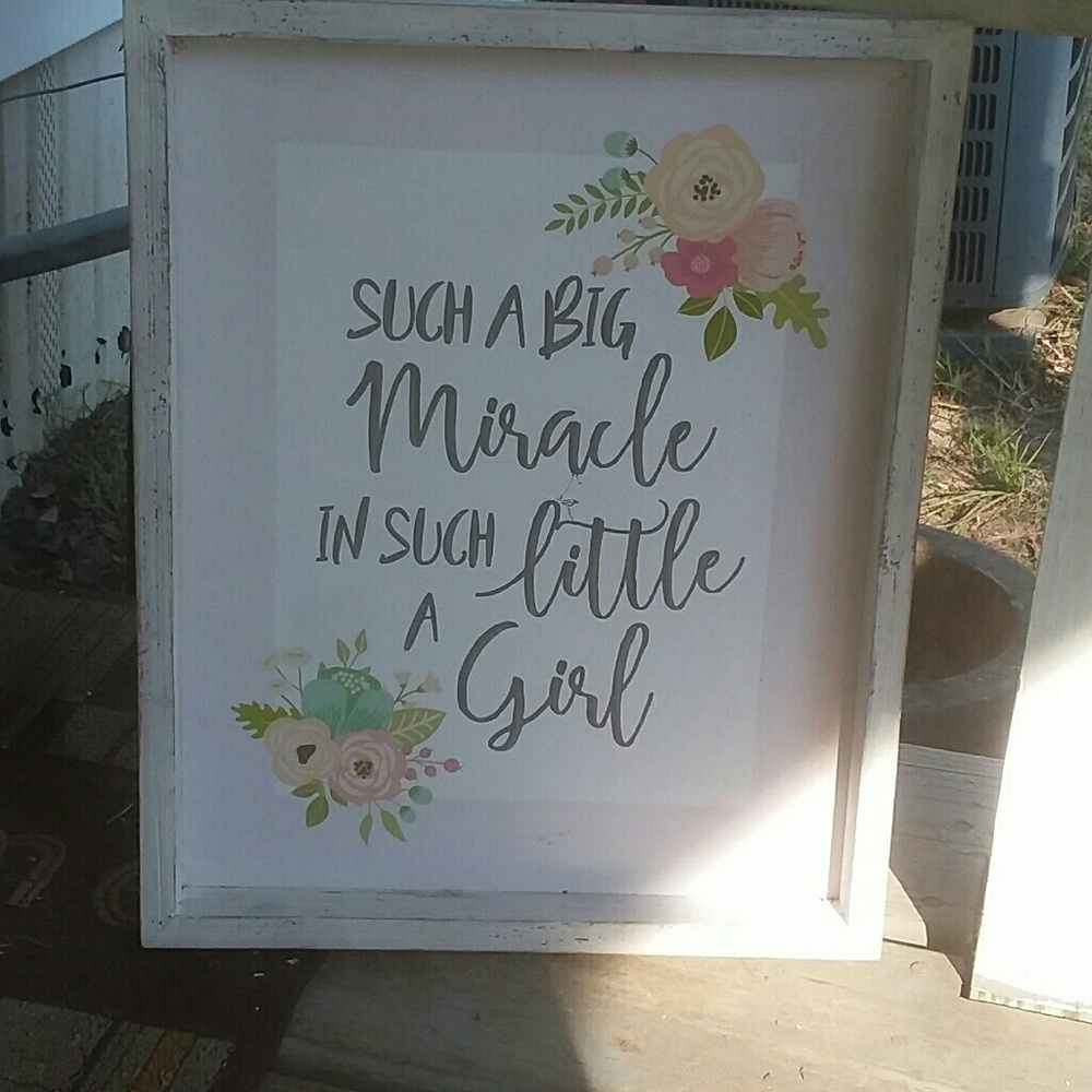 Country chic wooden frame
